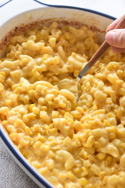 Macaroni Corn Casserole {Oven or Crock-Pot!} Crockpot Mac And Corn Casserole, Mac N Corn Casserole, Mac And Corn, Mac And Cheese Corn Casserole Crock Pot, Corn Mac And Cheese Casserole, Mac N Cheese Corn Casserole, Mac And Corn Casserole, Cheesy Mac And Corn Crockpot, Corn Noodle Casserole Crockpot