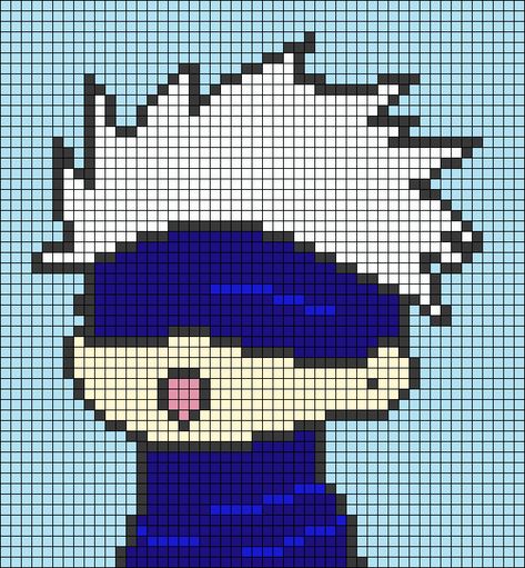 Alpha pattern #123642 | BraceletBook Pixelated Art Easy, Anime Pattern Design, Easy Pixel Art Anime, Pixel Art Templates Anime, Cute Anime Pixel Art, Aesthetic Pixel Art Grid, Pixel Template, Pixel Art Ideas Anime, Pixel Art On Paper