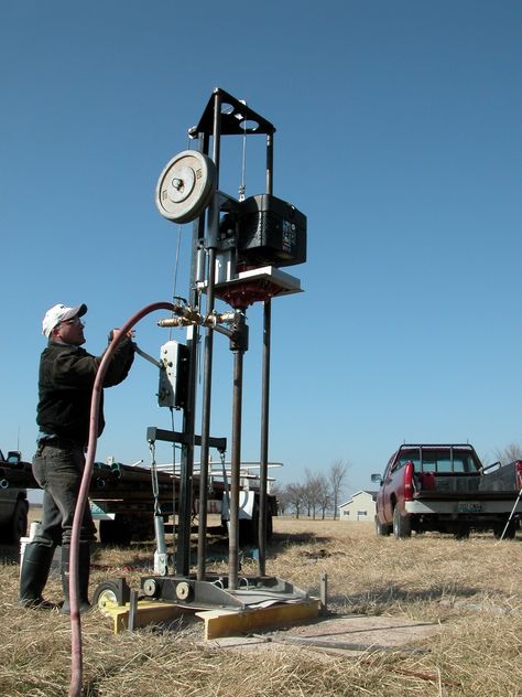 Do you  need to drill a water well? Do you want to learn how to drill your own wells? DIY information available here.-- Click-Here- Order- Water Well Drilling Rigs, Safety Tools, Diy Generator, Water Well Drilling, Gold Prospecting, Well Drilling, Geothermal Energy, Water Projects, Water Energy