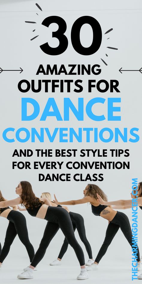 dance convention outfits Jazz Practice Outfits, Dance Attire Outfits, Dance Workshop Outfit, Salsa Practice Outfit, What To Pack For A Dance Convention, Dance Team Practice Outfits, Dance Mom Competition Outfit, Social Dancing Outfit, Dance Convention Packing List