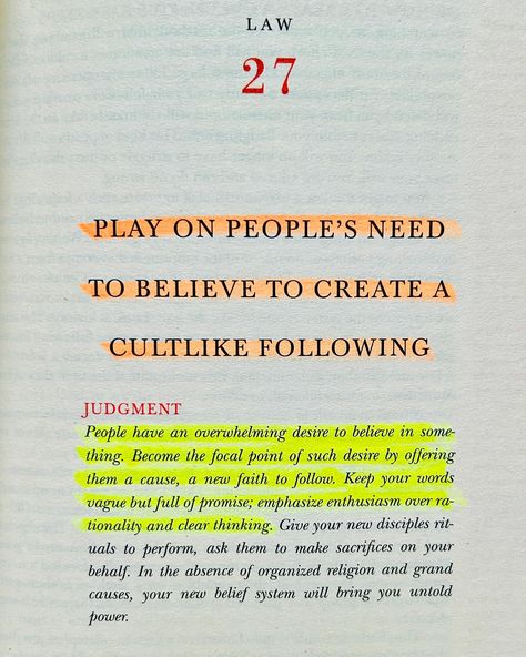 Few powerful laws from book - 48 laws of power. ✨“The 48 Laws of Power” by Robert Greene is an influential book that talks about the dynamics of power and human behavior. Through historical anecdotes, philosophies and practical advices, it helps on how to gain and maintain power in various social and professional context. This book will teach you powerful skills of leadership and be confident than ever before. ✨This book can have manipulative impacts that will help you control the people... Robert Greene Books, Entrepreneur Infographic, Laws Of Power, Power Dynamics, 48 Laws Of Power, Robert Greene, How To Gain, Clear Thinking, Art Of Seduction