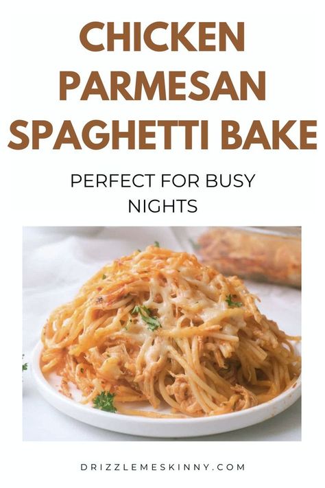 Chicken Parmesan Spaghetti, Meal Prep Dinner, Spaghetti Bake, Chicken Lickin, Parmesan Spaghetti, Chicken With Italian Seasoning, Dinner Meal Prep, Supper Ideas, Baked Spaghetti