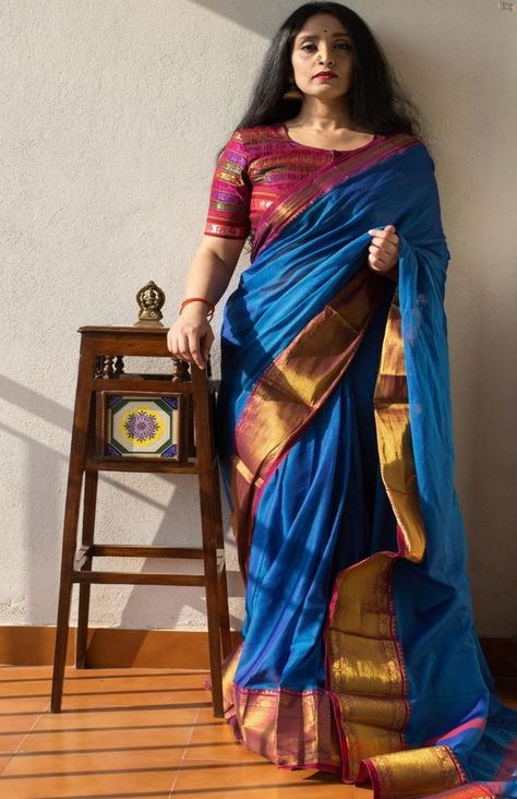 Chettinad Cotton Saree, Chettinad Sarees, Cotton Sarees Online Shopping, Blouse Ideas, Cotton Sarees Online, Choli Designs, Ethnic Looks, Silk Cotton Sarees, Cotton Sarees