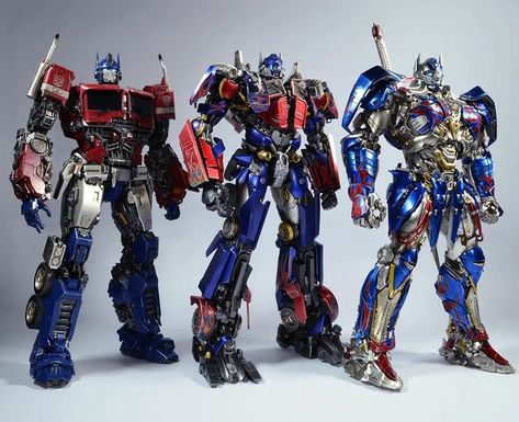 All Optimus Prime from Bay verse. My favorite is the Last Knight and 2nd is G1 Optimus Prime G1 Optimus Prime, Optimus Prime G1, Optimus Prime Toy, Black Widow And Hulk, Cartoons Movies, Transformers Art Design, Transformers Masterpiece, Last Knights, Transformers Design