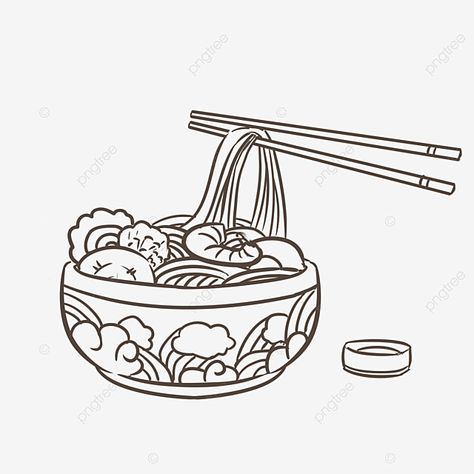 line drawing beef ramen Beef Drawing, Ramen Beef, Fried Ramen, Beef Ramen, Drawing Png, Photography Pictures, Business Flyer, Png Clipart, Png Image