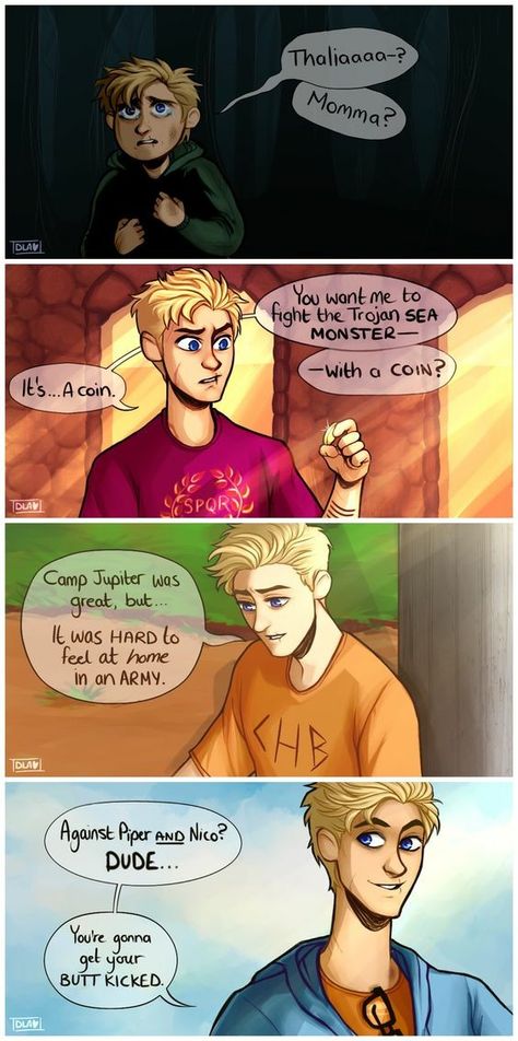 Thalia And Jason Grace, Jason Percy, Krabby Patty, Percy Jackson Comics, Rick Riordan Series, Zio Rick, Jason Grace, Percy Jackson Fan Art, Percy Jackson Characters