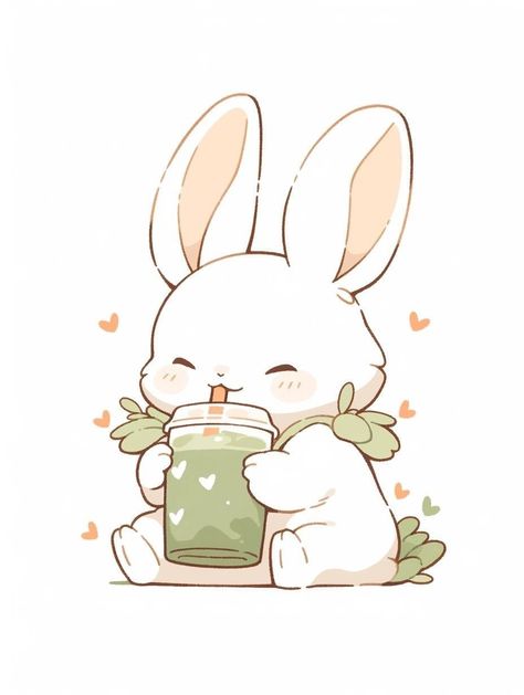 Arte Doodle, Bunny Drawing, Character Artist, Cute Kawaii Animals, Cute Animal Drawings Kawaii, Little Drawings, Bunny Art, Cute Doodles Drawings, Cute Kawaii Drawings