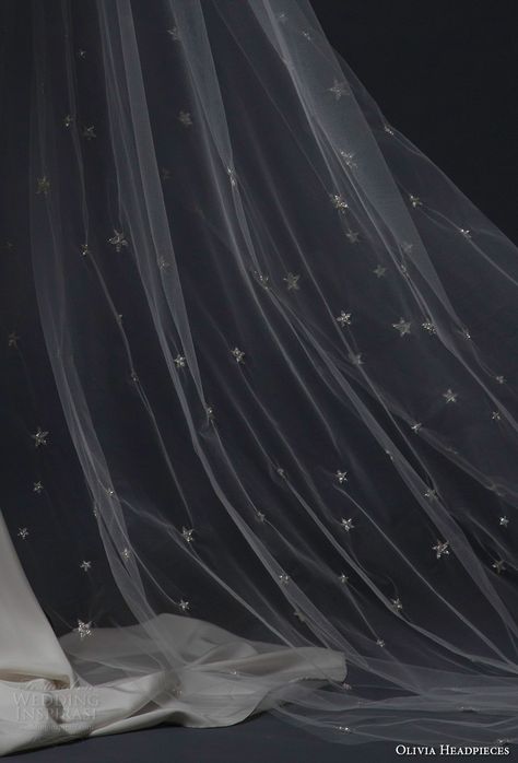 Stars On Clothes, Ethereal Wedding Veil, Jewel Veil, Gold Veil Wedding, Wedding Headpiece And Veil, Wedding Dress Stars, Veil With Stars, Gold Wedding Veil, Ethereal Veil