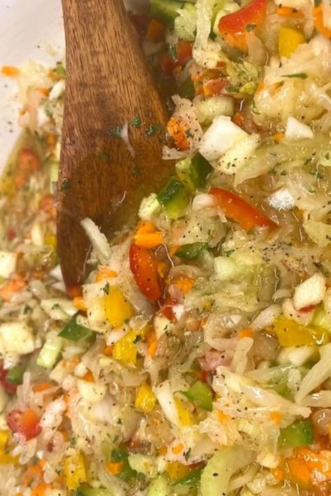 How To Make Amazing Kraut Salad | GB's Kitchen Kraut Salad Recipe, Sourkrout Salad, Sauerkraut Slaw, Sauerkraut Salad, Raw Sauerkraut, Cottage Cheese Salad, Anti Inflammation Recipes, Side Salad Recipes, Types Of Salad