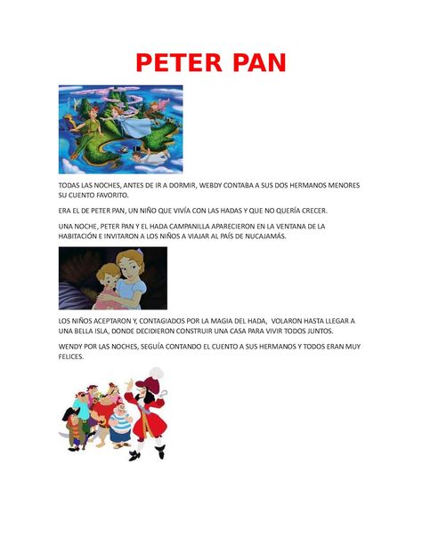 Peter pán ahora en Peter Pan, Books