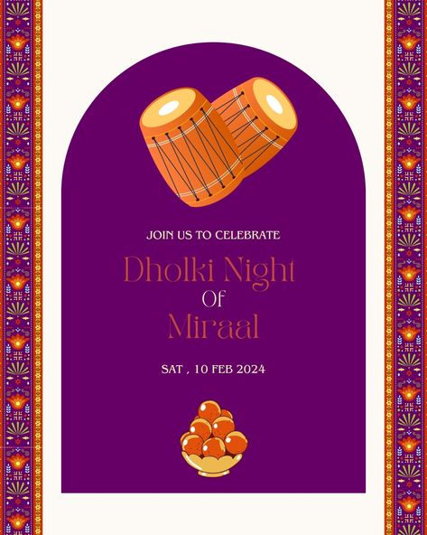 A magical evening filled with the vibrant beats of the dhol, spirited dance, and joyous celebration. Dholki Night is a tribute to tradition and culture, where the rhythmic drumming sets the stage for an unforgettable gathering.We're embracing the convenience and eco-friendliness of digital invitations. All our event E-Cards are digital,making it easy to share the excitement and details with your friends and family. Insta page: https://www.instagram.com/digitals.by.z?igsh=MW5qbWVlYXI5ZGRzYQ== Dholki Night, Night Music, Bridal Gift Wrapping Ideas, Joyous Celebration, E Cards, Music Dance, Bridal Gift, Wrapping Ideas, Wedding Invite