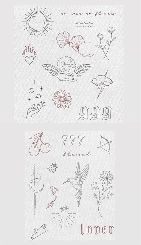 Fine Like Patchwork Tattoo, Tattoos That Go Together, Thrive Tattoo, Lucky Tattoo Symbols, Unique Tattoos Meaningful, Cherry Tattoo Design, Sticker Tattoo Aesthetic, Tattoo Cherry, Pine Tattoo