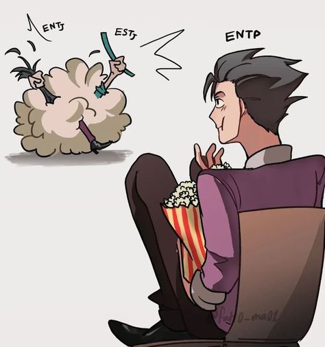 MBTI art  -  Credit: @fati0_ma01 Estj Fanart, Estj Mbti, Entj Estj, Mbti Fanart, Entp Personality Type, Cartoons Movies, Mbti Test, Fanart Drawing, Mbti Relationships