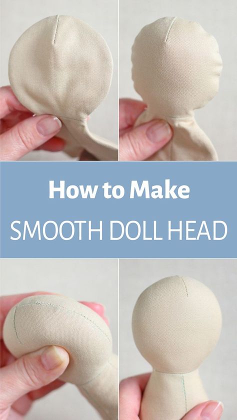 Sewing tips and tricks: Learn how to make doll head smooth after stuffing. It's not as complicated as it looks! Follow my blog to learn other how-tos, useful advice and sewing hacks. Doll Making Ideas, Cloth Doll Making, How To Make Doll, Dolls Handmade Diy, Diy Rag Dolls, Make Doll, Doll Making Patterns, Sewing Tips And Tricks, Doll Making Tutorials