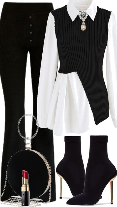 Black white elegance Outfit | ShopLook Black And White Office Outfits Women, Black And White Style Fashion, Classy Outfits For Teens, Elegance Outfit, Black And White Outfits, Kiss Outfits, Disney Princess Outfits, Casual Work Outfits Women, Ideas Clothes