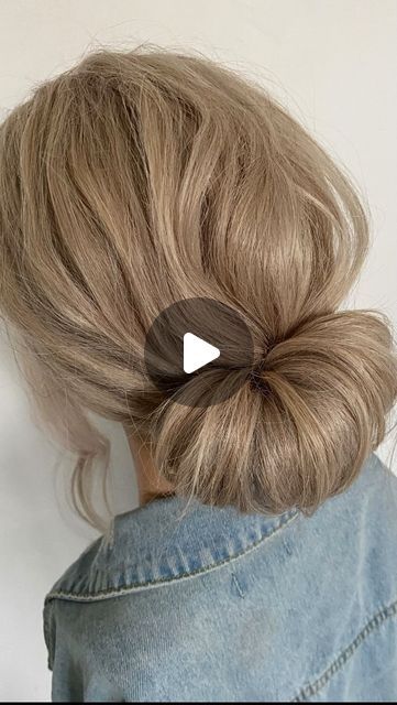 J E N N Y  D O L D - hairstylist on Instagram: "Lockdown 2️⃣ Quick little updo to try on yourself, perfect for mid length hair.   Hope everyone’s recovering after a busy few days getting ready for lockdown. So sorry for everyone having to close again! Stay safe 💕 Xx   . . . . #hair#hairdresser#hairstylist#bridalhair#liverpoolhaordresser#wedding#weddinghair#weddinginspo#hairinspo#hairvideo#hairstyles #workingfromhome #messyhairday @hairs.diy @hairtutorial4you @daily.hairgoals @wellahair @tangleteezer @theouai @schwarzkopfpro #reel #hairreel @schwarzkopfprouk" Updo Mid Length Hair, Mid Hair Updo, Mid Length Updo, Mid Length Hair Updo, Messy Hair Updo, Messy Updo, Hair Specialist, Mid Length Hair, So Sorry