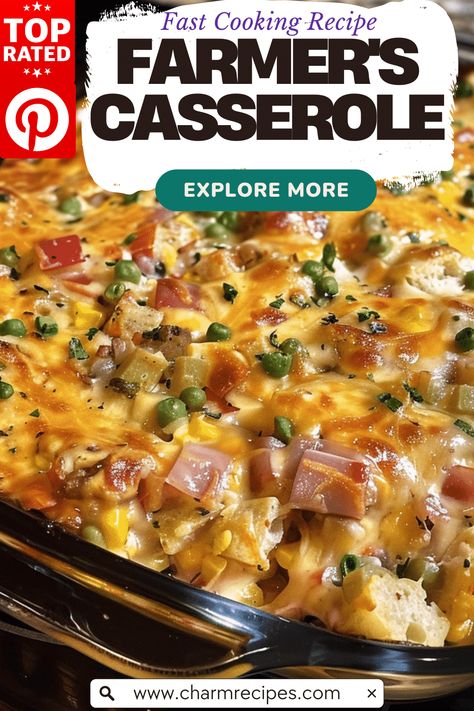 How to Make Farmer's Casserole A Step-by-Step Guide Farmer's Casserole Recipe, Farmers Casserole Recipe, Keto Farmers Casserole, Farmers Casserole Recipe 12 Tomatoes, Farmers Casserole Breakfast, Farmers Breakfast Casserole Recipes, Farmer Meals, Farmer Sausage Casserole, Farmers Breakfast Casserole