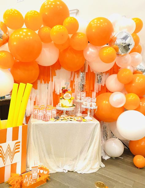 #birthday #whataburger #whatabirthday #balloons #balloonarch Whataburger Gender Reveal, Whataburger Party Theme, Whataburger Birthday Party, Whataburger Party, What A Burger, Burger Party, Thirtieth Birthday, Grandpa Birthday, First Birthday Party Themes