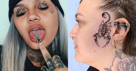 80 Flawless Face Tattoos. Would you get a face tattoo? Cute Face Tattoos For Women, Pretty Face Tattoos, Braids Styling, Face Tattoos For Women, Side Of Face, Face Quotes, Prom Hairstyles For Long Hair, Birthday Stuff, Side Tattoos