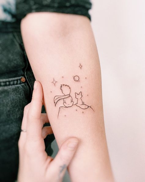 Edited by AirBrush App - Filter: Texture - ANL-3 | Le Petit Prince Tattoo #AirBrush #photoeditor #retouch #filter #tattoo #tattooideas #tattooart #tattooartist #tattooideasformen #ink #photography #lifestyle #tattooideasforwomen #lifestyle #highlights #filtershadows #minimalist #minimal #minimalisticlook #aesthetic #instagram #inspiration #snake #snaketattoo #girlswithtattoos #fineline #finelinetattoo #beetattoo #flowertattoo #liontattoo #quotetattoo #tigertattoo #butterflytattoo #quote Le Petit Prince Tattoo, Filter Tattoo, Prince Tattoo, Little Prince Tattoo, Butterfly Tattoos Images, Ink Photography, Prince Tattoos, App Filter, Inspiration Tattoo