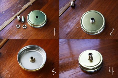 Mason Jar Oil Lamp, Olive Oil Candle, Diy Candle Wick, Recycling Hacks, Homemade Instruments, Oil Lantern, Get In The Mood, Tin Can Crafts, The Kinks