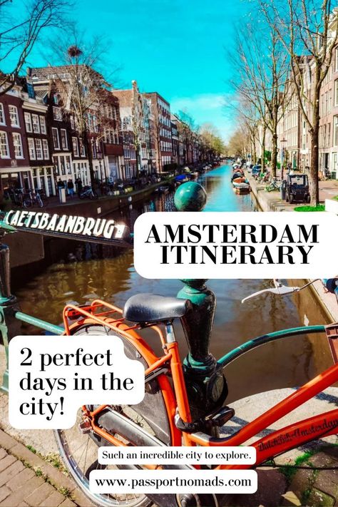 Best way to see Amsterdam in 2 days! We loved our time in Amsterdam and can't wait to return. #travel #travelblog #amsterdam #thenetherlands #europe #itinerary Europe Itinerary, Day Trips From Amsterdam, Cool City, Netherlands Travel, Amsterdam Netherlands, Second Day, Plan Your Trip, Travel Itinerary, Spring Break