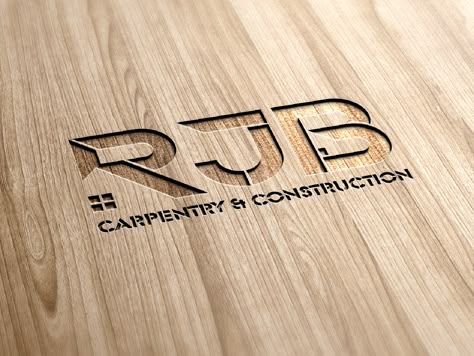 Carpentry Logo Design, Carpentry Logo, Wood Logo Design, Van Signage, Construction Logos, Wooden Business Card, Carpentry Services, Construction Business Cards, Construction Logo Design