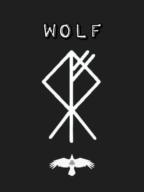 Tattoo Ideas Viking Symbols, Viking Wolf Symbol, Viking Wolf Tattoo, Jay Tattoo, Viking Symbols And Meanings, Norse Symbols, Native American Symbols, Wolf Quotes, Nordic Tattoo