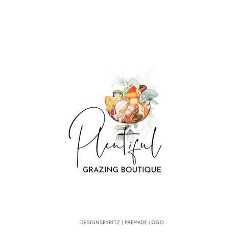 Table Logo Design, Catering Business Logo, Charcuterie Logo, Food Blog Logo, Etsy Logo Design, Catering Business Cards, Catering Logo, Etsy Logo, Rustic Logo