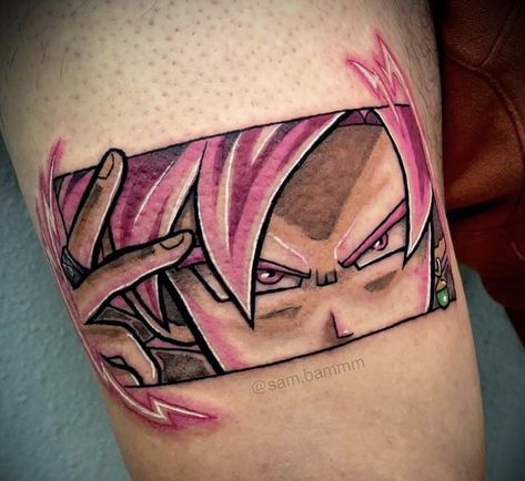 Black Goku, Goku Black, Dragon Ball Goku, Anime Tattoos, Black Tattoos, Triangle Tattoo, Geometric Tattoo, Dragon Ball, Tattoos