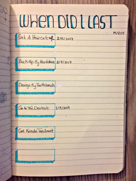 When Did I Last List, When Did I Last, Paper Clutter Organization, Paper Clutter, Clutter Organization, Anti Dandruff Shampoo, Anti Dandruff, Life Organization, 365 Days