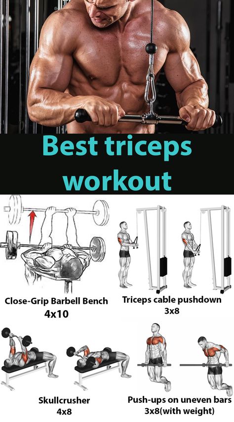 Tricep Workouts For Men, Trapezius Workout, Tricep Workouts, Workouts For Men, Tricep Workout, Big Arms, Uneven Bars, Training Exercises, Triceps Workout