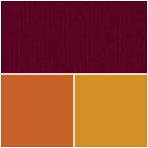 Fall Wedding Colors. Pallet. Wine Maroon, Burnt Orange, Golden Yellow. 🍁 Orange Wedding Color Scheme, Maroon Color Palette, Fall Wedding Nails, Fall Wedding Makeup, Orange Wedding Colors, Pallet Wine, Wedding Color Pallet, Burnt Orange Weddings, Orange Color Palettes