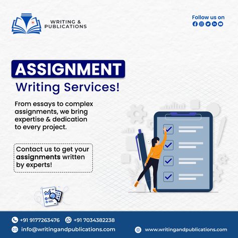 Our assignment writing services ensure your work reflects your mastery of the subject andearns you the grades you deserve. . . #writtingandpublications #vizag #assignmentwriting #academicsuccess #FlawlessWork #assignmenthelp #essaywriting #essay #originalcontent #assignmenthelper #timemanagement #deadlinemanagement #expertwriters #quality #writing #qualityresearch #creativewriting #thesis #PhD #bookstagram #writer #writersnetwork #creative #creativewriting #simplewriting #books Personal Essay, Expository Essay, Dissertation Writing Services, Best Essay Writing Service, Paragraph Essay, Thesis Writing, Assignment Writing, Essay Prompts, Assignment Writing Service