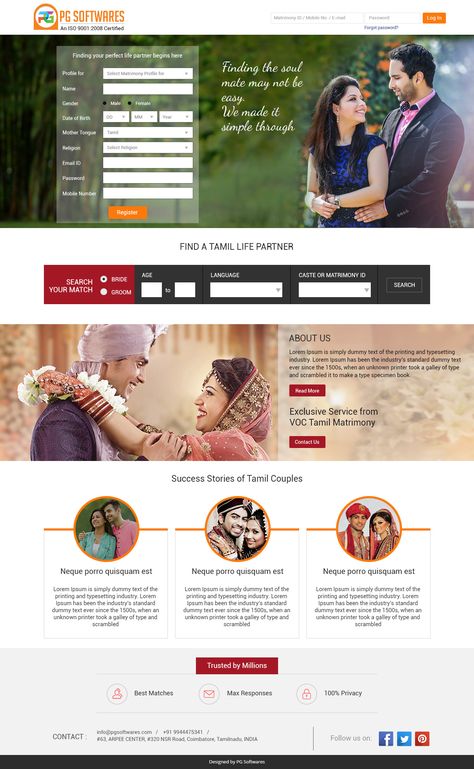 Matrimony - Responsive Website Template #website #matrimonial #template #wedding #theme #wordpress Matrimony Website Design, Corporate Web Design, Wedding Management, Wedding Website Template, Guideline Template, Mobile Web Design, Bootstrap Template, Theme Wordpress, Free Website Templates