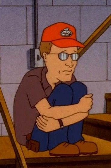 Dale King Of The Hill, Dale Gribble Tattoo, King Of The Hill Pfp, Rock Pfp, Black Aesthetic Fashion, Dale Gribble, Red Black Aesthetic, Punk Lifestyle, Hank Hill