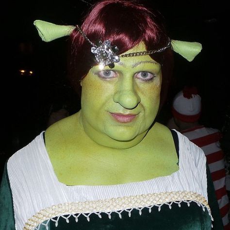 Pin for Later: These Stars Had the Best Pop Culture Halloween Costumes This Year Princess Fiona Sexy Arrow star Colton Haynes went for an elaborate costume as Shrek's leading lady, Princess Fiona. Pop Culture Costumes, Princess Fiona, Colton Haynes, Shrek, Pop Culture, This Year, Halloween Costumes, Celebrities, Halloween