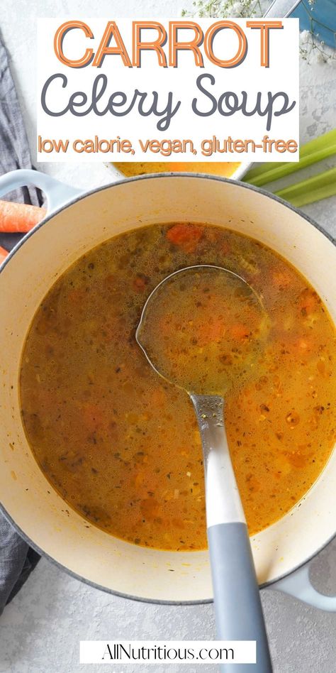 Carrot Soup Recipes Healthy, Carrot Celery Soup, Carrot And Celery Soup, Celery Recipes, Carrot Soup Recipes, Celery Soup, Carrot Soup, Carrot Recipes, Easy Soups