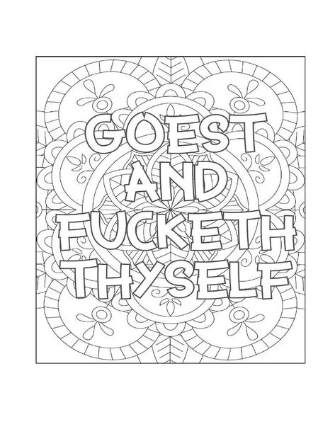 GREAT COWORKER GAG GIFTA funny little gift that is perfect for your Coworkers, Boss or employees. Show them your love, resentment and angst with these passive aggressive sweary quotes.The Adult Coloring Book for Coworkers is a compilation of adult coloring pages that are perfect for the office. This book features 30 original, fun, and sometimes hilarious illustrations that will bring a unique touch to your desk. #coloringbooks #adultcoloringbook #coloringbookforadults Adult Coloring Books Swear Words, Free Adult Coloring Printables, Adult Coloring Books Printables, Swear Word Coloring Book, Adult Colouring Printables, Swear Word Coloring, Coloring Pages Inspirational, Words Coloring Book, Love Coloring Pages