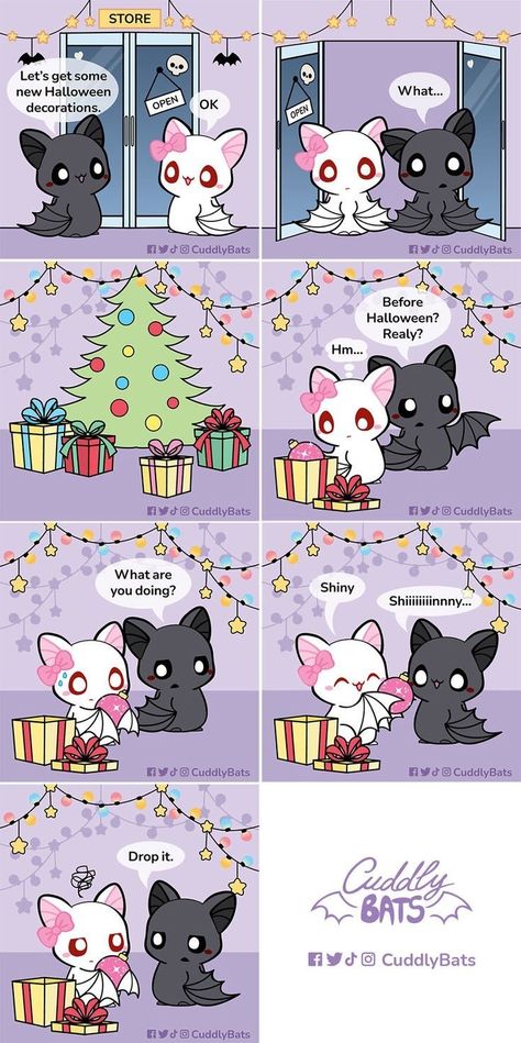 Cute Bats Cartoon, Bats In Love, Shiny Drawing, Cuddly Bats, Mocha Bear, Draw Comics, Cartoon Strip, Cute Funny Cartoons, Kawaii Stuff