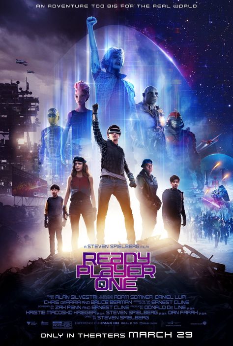 Ready Player One Movie, Full Mon, 3d Cinema, Simon Pegg, Saturday Night Fever, Video Game Systems, 2018 Movies, I Love Cinema, Ready Player One