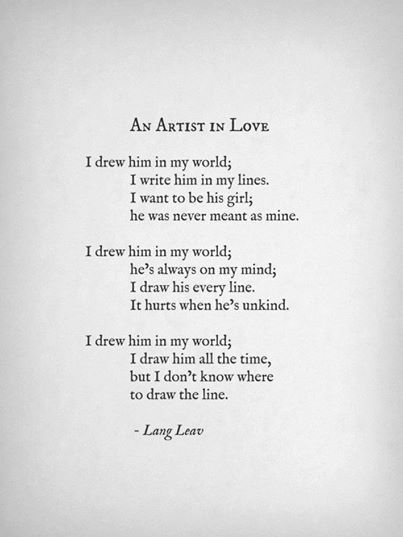 An Artist in Love Lang Leav Quotes, Lang Leav Poems, Lang Leav, Short Poems, Poetry Words, Poem Quotes, A Poem, Poetry Quotes, Love Poems