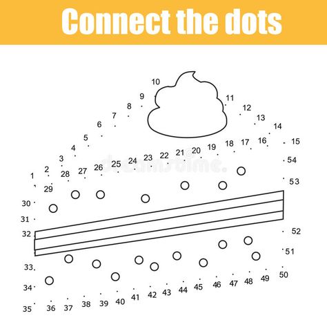 Drawing Cake, Connect The Dots Game, Theme Drawing, Dot Cakes, Worksheet For Kindergarten, Dotted Drawings, Dots Game, Number Drawing, Dot Worksheets