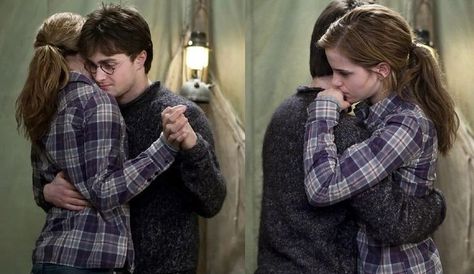 Hermione And Harry Dancing, Harry And Hermione Dancing, Platonic Soulmates, Deathly Hallows Part 1, Emma Watson Harry Potter, Harry And Hermione, Welcome To Hogwarts, Harry Potter Hermione Granger, The Deathly Hallows