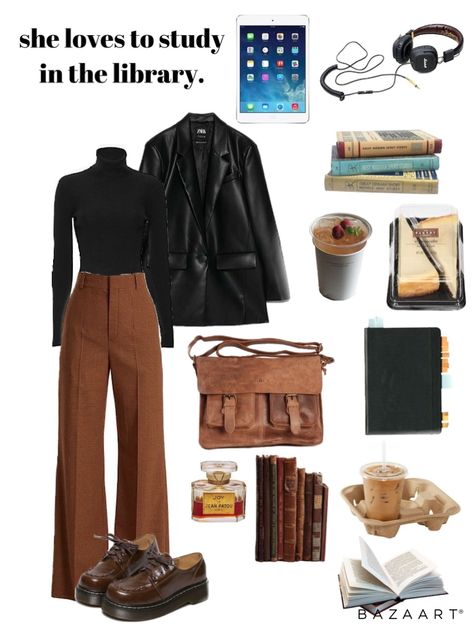 Fashion Rebranding, Poetry Outfit, Study In The Library, Marauders Outfits, Dark Academia Summer Outfit, Academia Summer Outfit, Academia Inspiration, Bookworm Style, Preppy Autumn