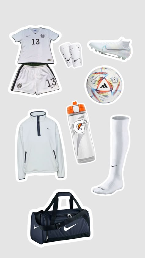 Check out sevdaxo's Shuffles Soccer Essentials, Best Soccer Shoes, Fits Inspiration, Soccer Bag, Soccer Outfit, Soccer Inspiration, Soccer Outfits, Football Uniform, Fitness Wear Outfits