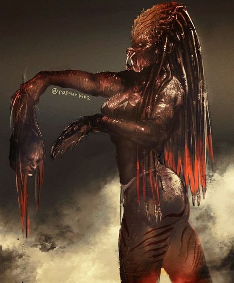 Female Predator Art, Female Xenomorph, Female Yautja, Xenomorph Art, Female Predator, Female Alien, Aliens Colonial Marines, Predator Artwork, Predator Alien Art