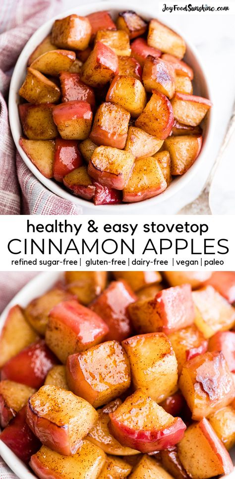 Apple Cinnamon Recipes, Oreo Desserts, Menu Sarapan Sehat, Resep Diet, Warm Apple, Makanan Diet, Snacks Saludables, Läcker Mat, God Mat