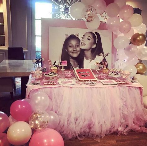 Ariana Grande Birthday Party Ideas | Photo 1 of 20 Ariana Grande Themed Birthday Party, Ariana Grande Party Theme, Ariana Grande Birthday Party Ideas, Ariana Grande Birthday Party, Ariana Grande Cake, 13th Birthday Party Ideas For Girls, Hollywood Theme Party Decorations, Ariana Grande Birthday, 18th Birthday Party Themes