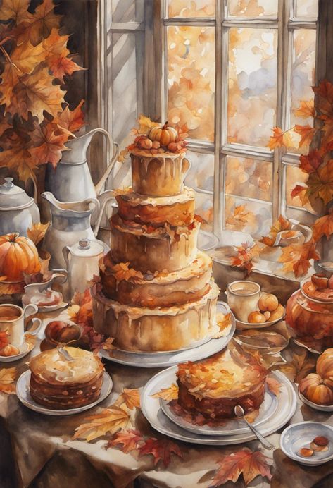 Aesthetic Bakery Wallpaper, Baking Aesthetic Vintage, Baking Fall, Aesthetic Baking, Autumn Baking, Baking Aesthetic, Fall Graphic, Doodle Ideas, Fun Crafts To Do